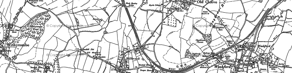 Old map of Bilbrook in 1899