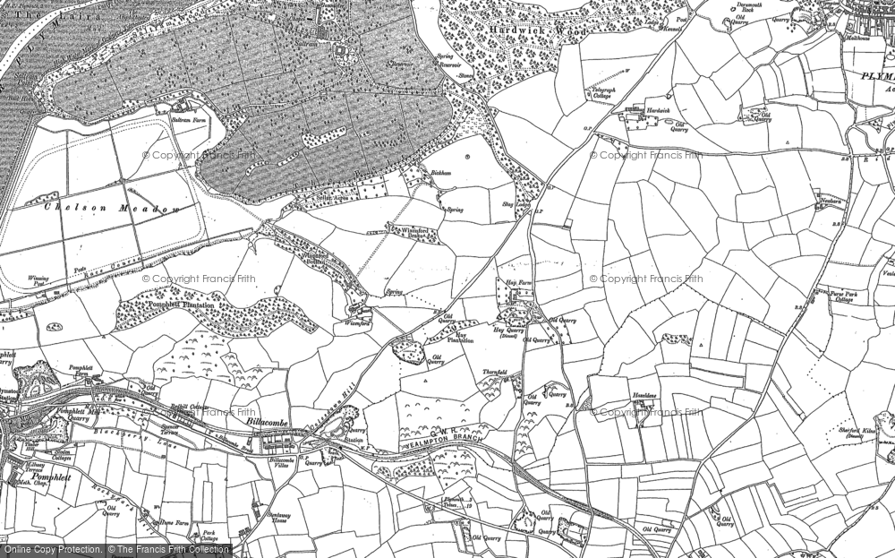 Old Map of Billacombe, 1905 in 1905