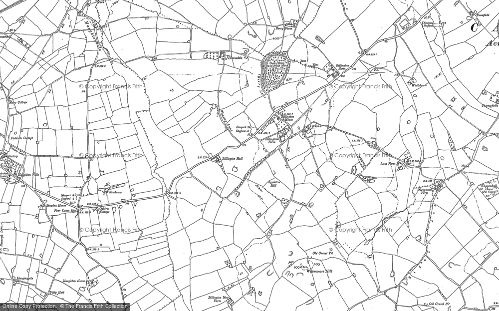 Old Map of Billington, 1880 - 1882 in 1880