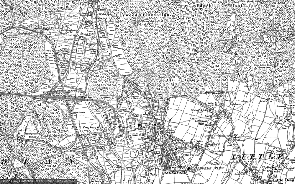 Old Map of Bilson Green, 1901 in 1901