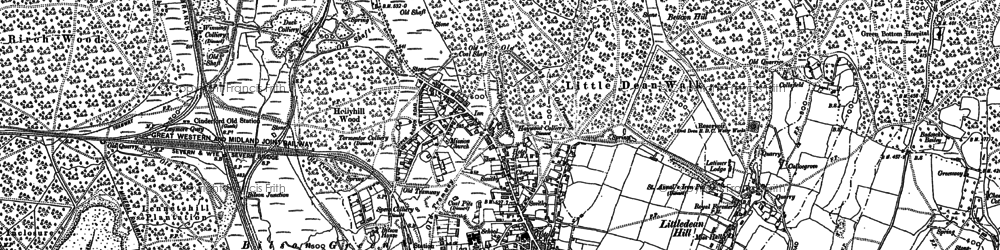 Old map of Crabtree Hill in 1901
