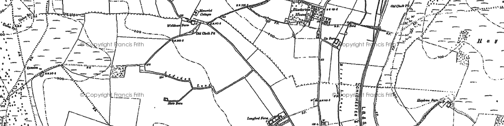 Old map of Binderton Ho in 1896