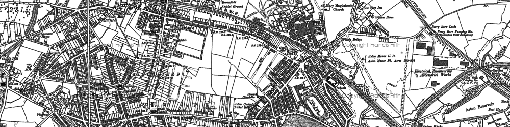 Old map of Handsworth Wood in 1888