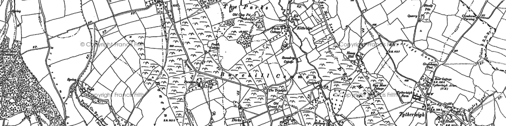 Old map of Birchill in 1903