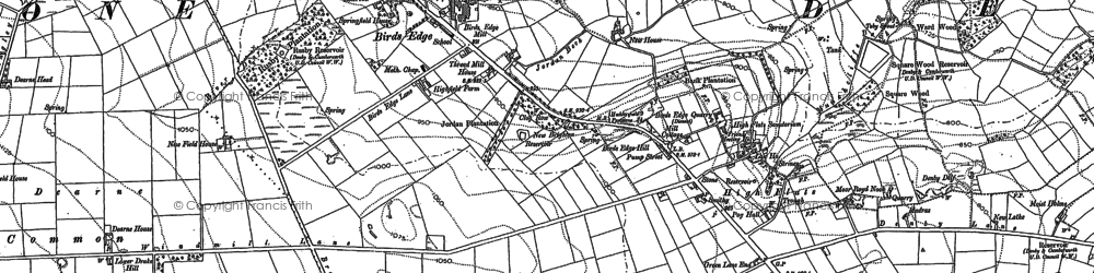 Old map of Broadstone Resr in 1891