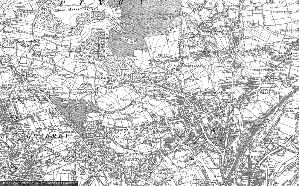 Old Map of Birkby, 1889 - 1892 in 1889