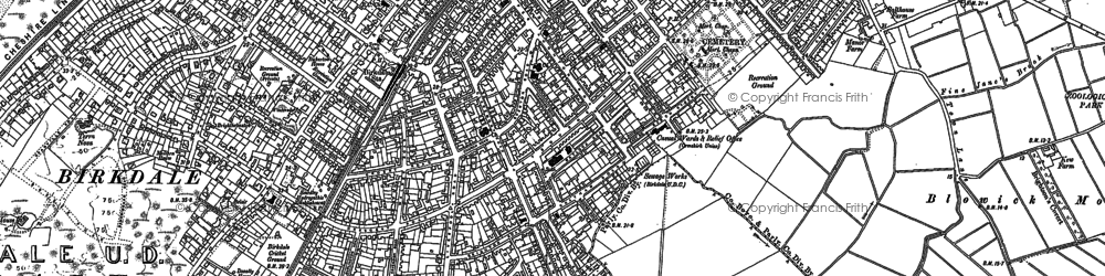 Old map of Birkdale in 1892