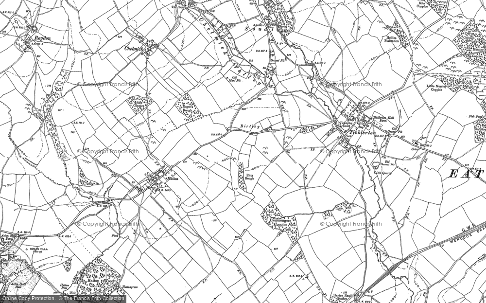 Old Map of Birtley, 1882 - 1883 in 1882
