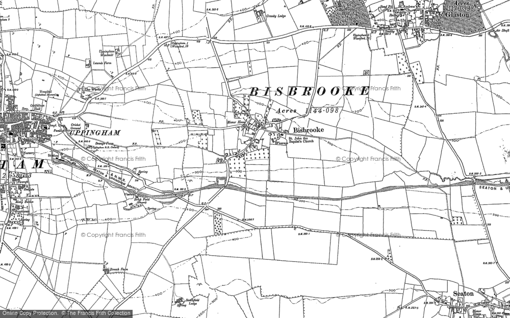 Old Map of Bisbrooke, 1902 in 1902