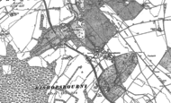 Old Map of Bishopsbourne, 1895 - 1896