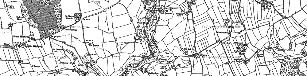 Old map of Bishopston in 1913