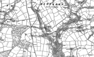 Old Map of Bittadon, 1886