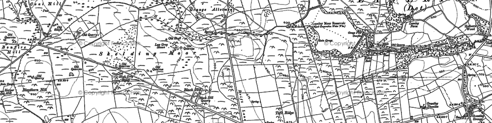 Old map of Dallow in 1907
