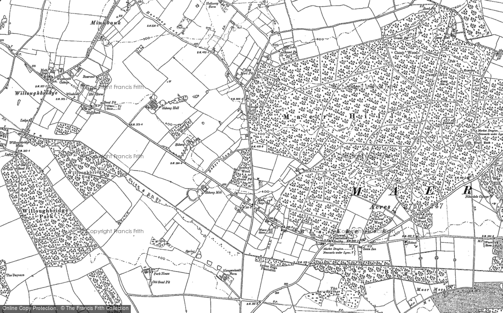 Old Map of Blackbrook, 1879 - 1900 in 1879