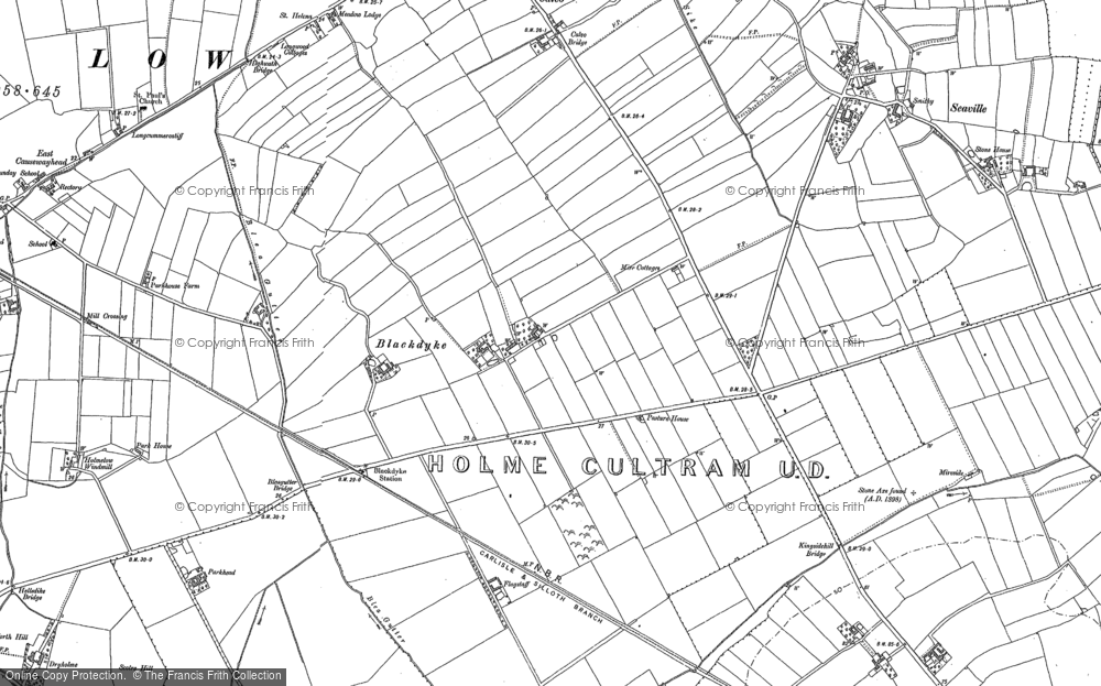 Old Map of Blackdyke, 1899 - 1923 in 1899