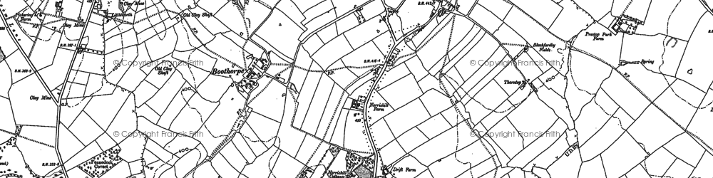 Old map of Blackfordby in 1900