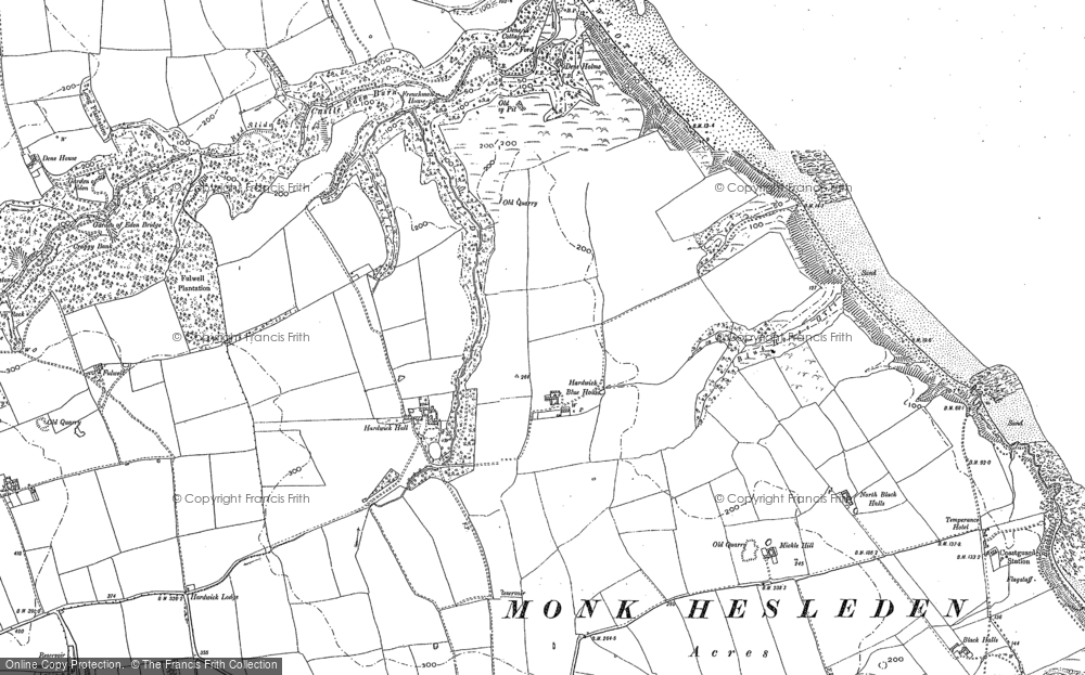 Old Map of Blackhall Colliery, 1896 - 1897 in 1896