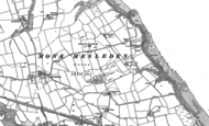 Old Map of Blackhall Rocks, 1896