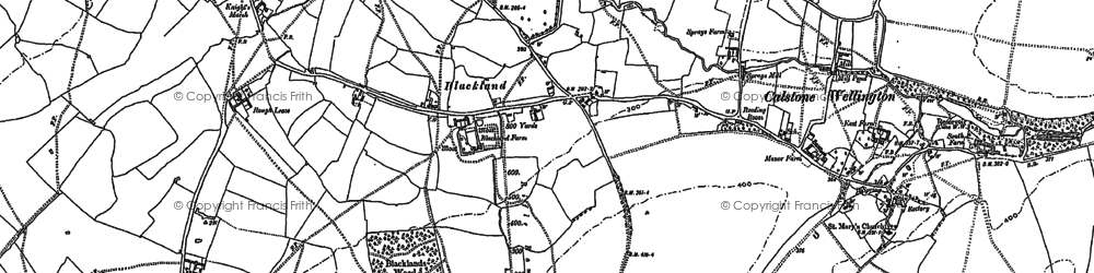 Old map of Blackland Wood in 1899