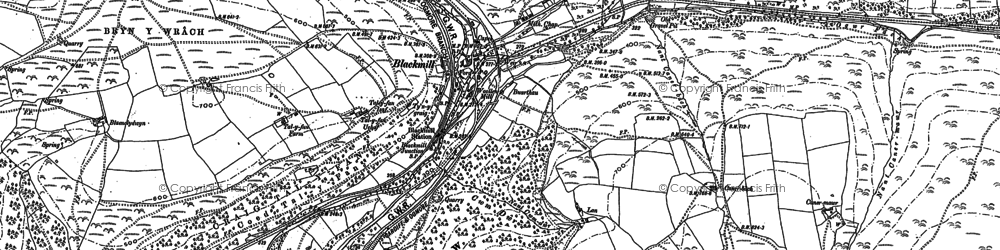 Old map of Ogmore Valley in 1897