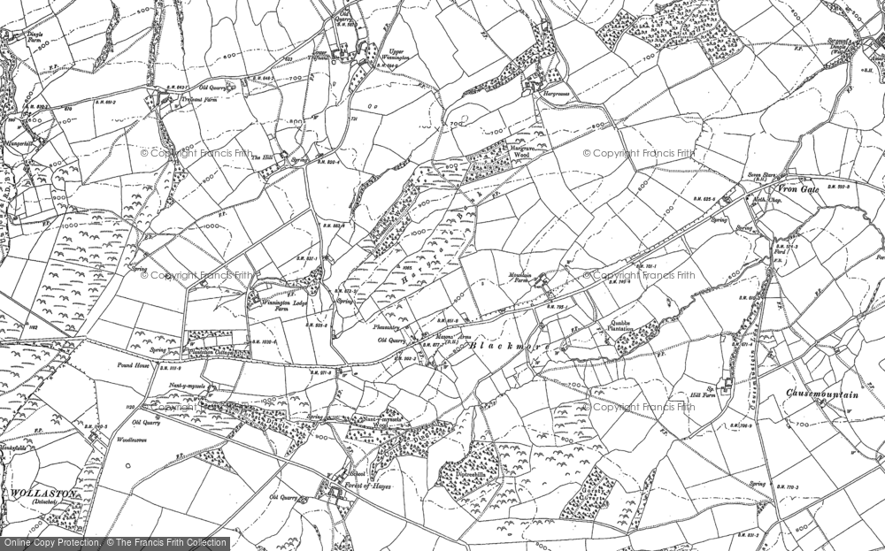 Old Map of Blackmore, 1900 - 1901 in 1900