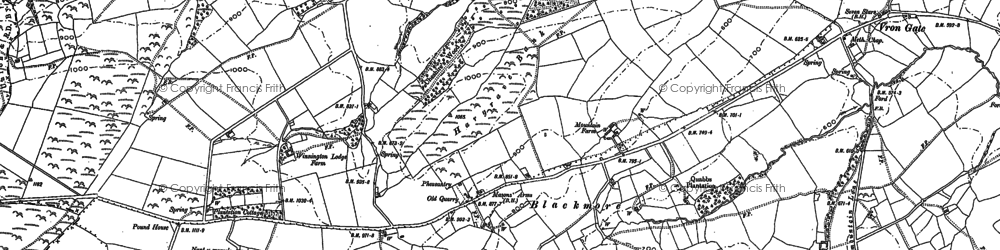 Old map of Blackmore in 1900