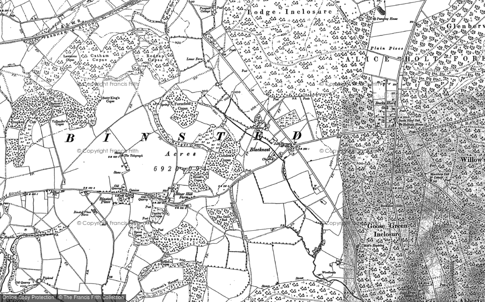 Old Map of Historic Map covering Wheatley in 1909
