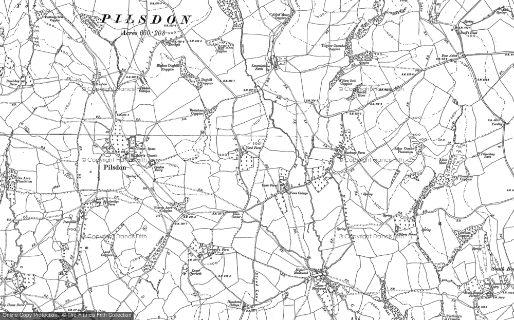 Old Map of Blackney, 1886 - 1887 in 1886