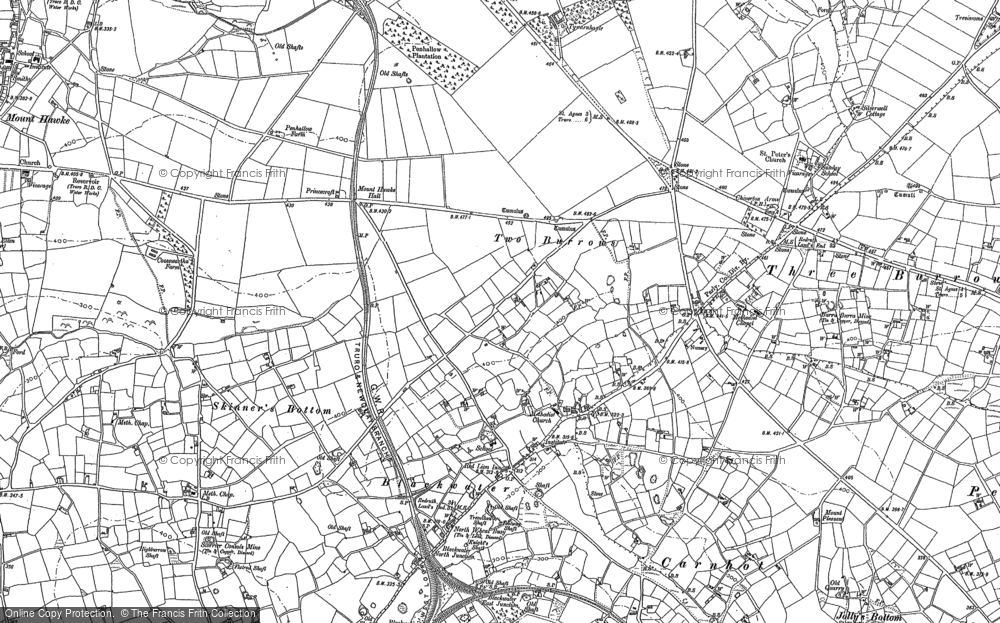 Old Map of Blackwater, 1879 - 1906 in 1879