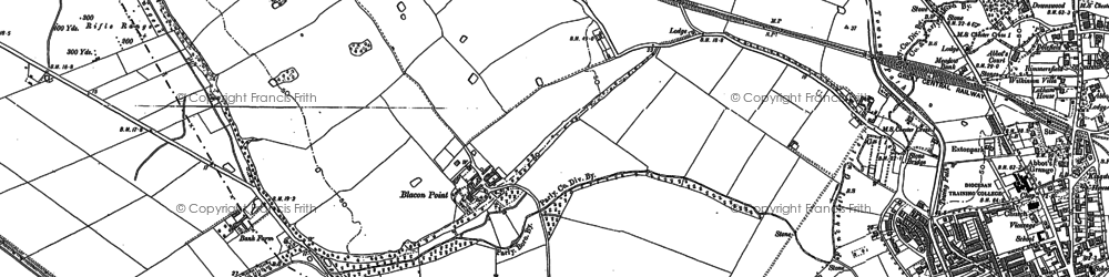 Old map of Blacon in 1898