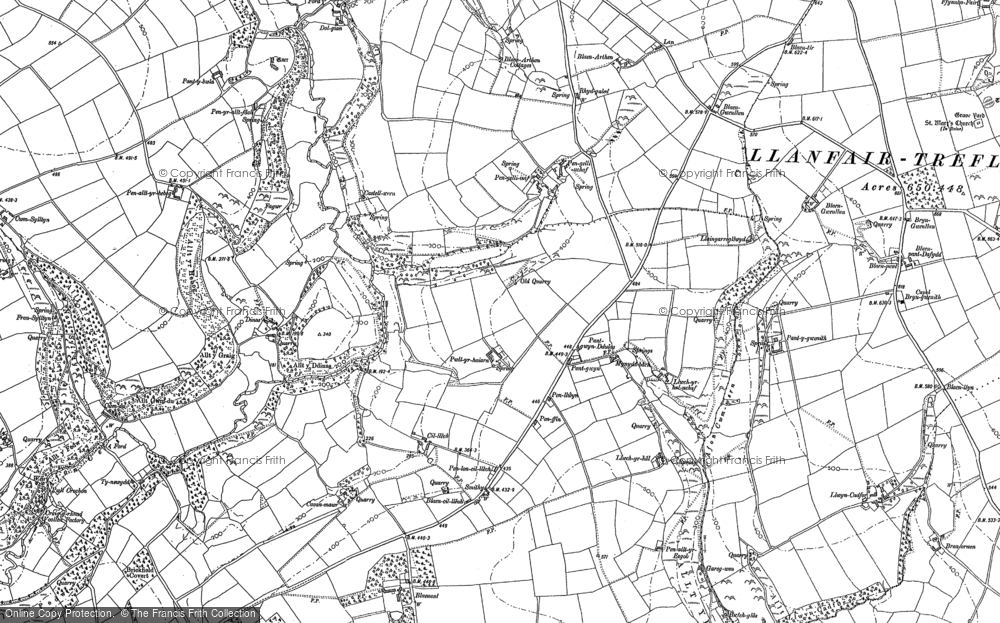 Old Map of Blaen-Cil-Llech, 1887 - 1904 in 1887