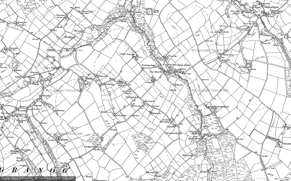 Old Map of Blaencelyn, 1904 in 1904