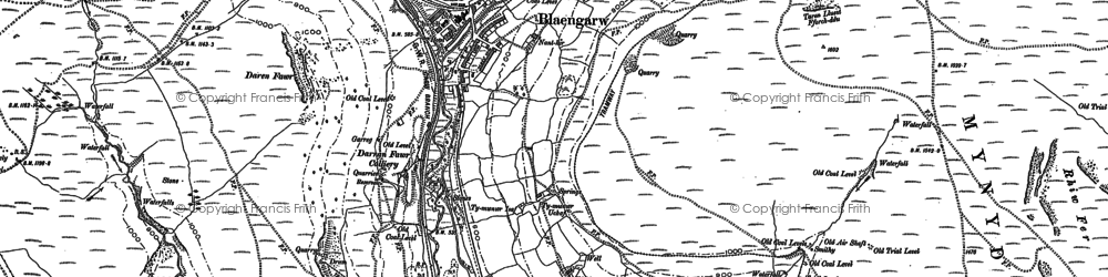 Old map of Blaengarw in 1897