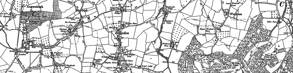 Old map of Adcombe Hill in 1903