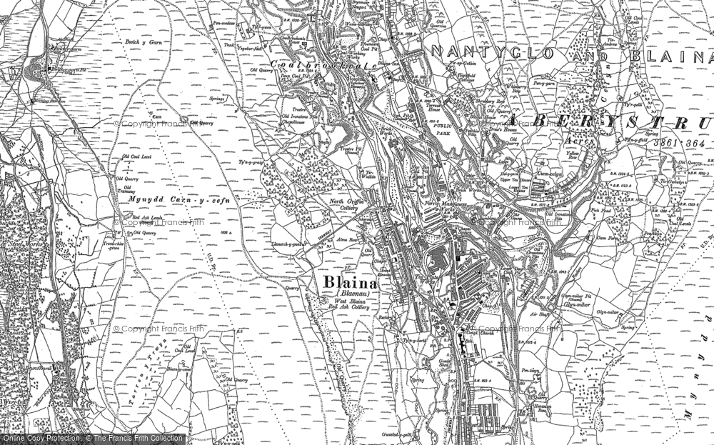Old Map of Blaina, 1899 - 1916 in 1899