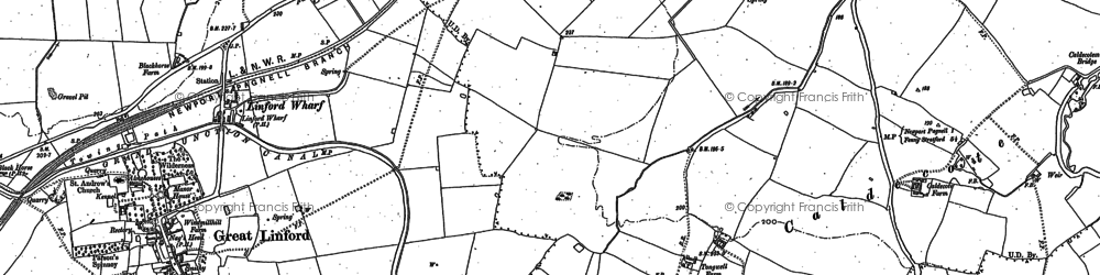 Old map of Blakelands in 1924
