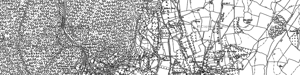 Old map of Blakeney Hill in 1879
