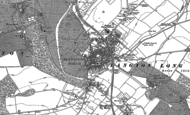 Old Map of Blandford Forum, 1887