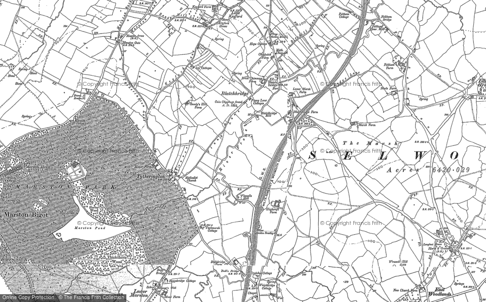 Old Map of Blatchbridge, 1902 in 1902