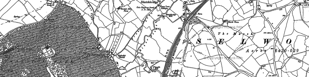 Old map of Blatchbridge in 1902