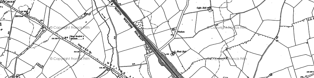 Old map of Bleak Hall in 1898