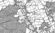 Old Map of Blean, 1896