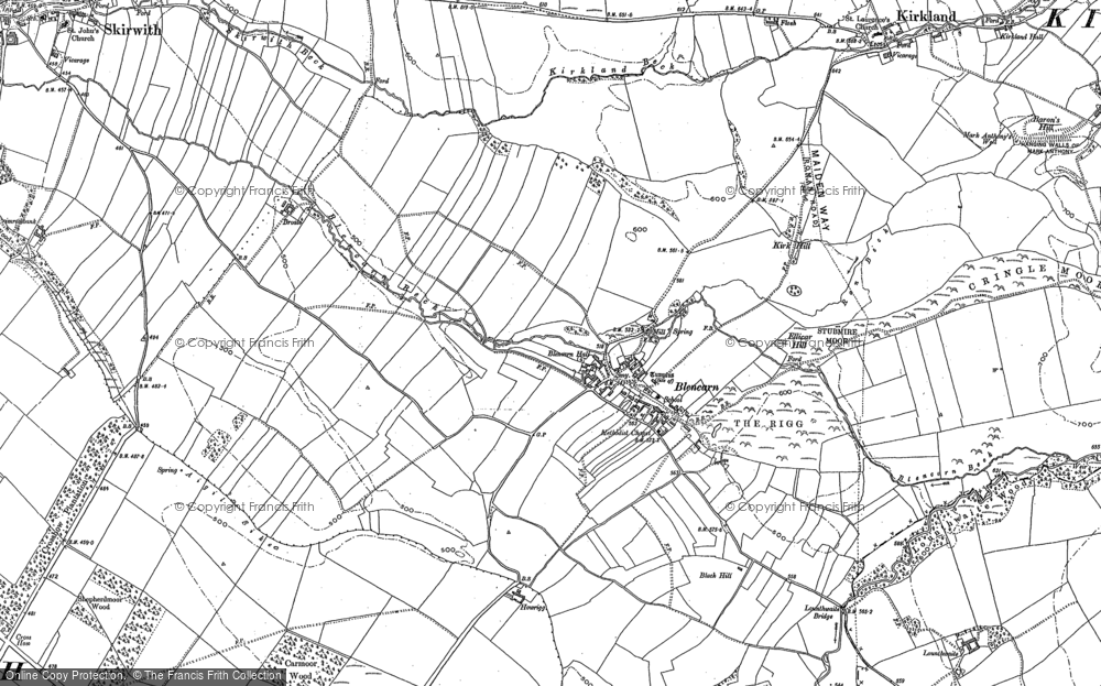 Old Map of Blencarn, 1898 in 1898