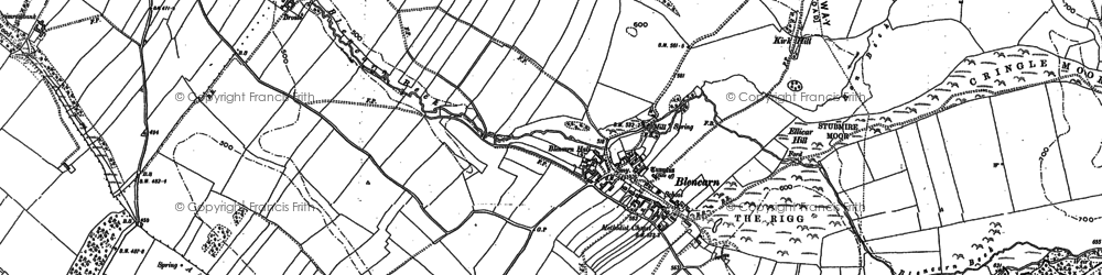 Old map of Blencarn Beck in 1898