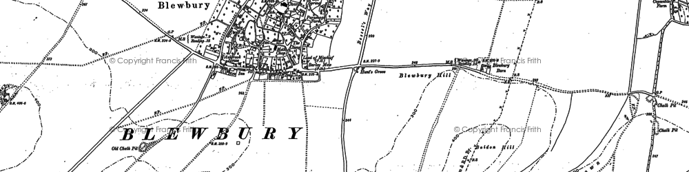 Old map of Woodway in 1898