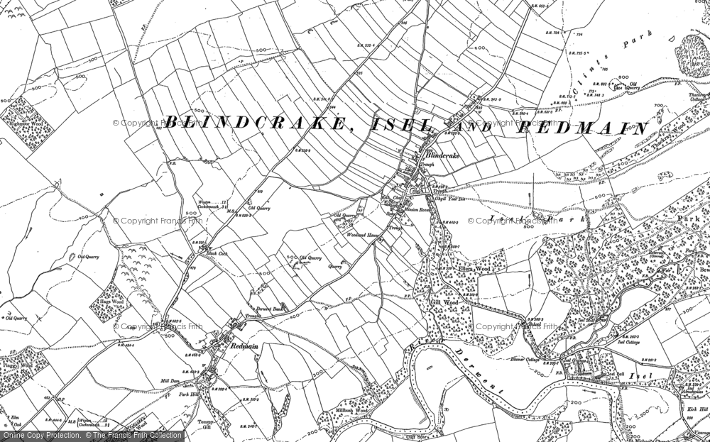 Old Map of Blindcrake, 1899 - 1923 in 1899