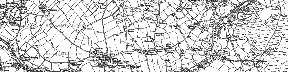 Old map of Bradford in 1882