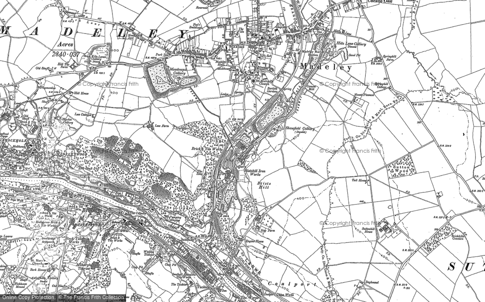 Old Map of Blists Hill, 1882 in 1882