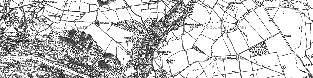 Old map of Blists Hill in 1882
