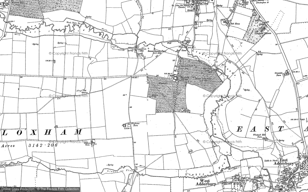 Old Map of Bloxham Grove, 1898 - 1920 in 1898